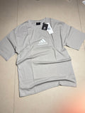 Adidas Gray Cotton T‑Shirt