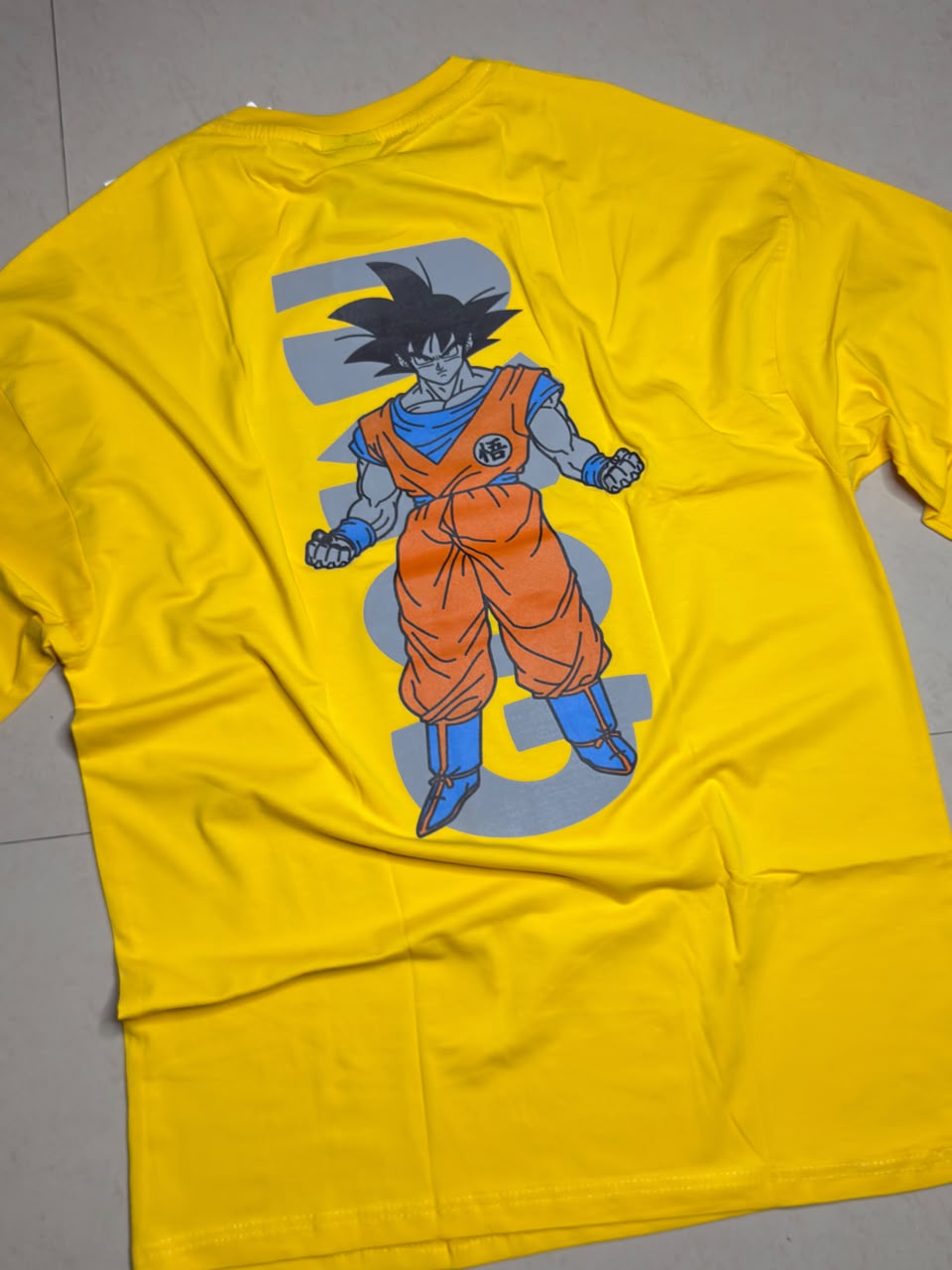 Bright Yellow Anime T‑Shirt