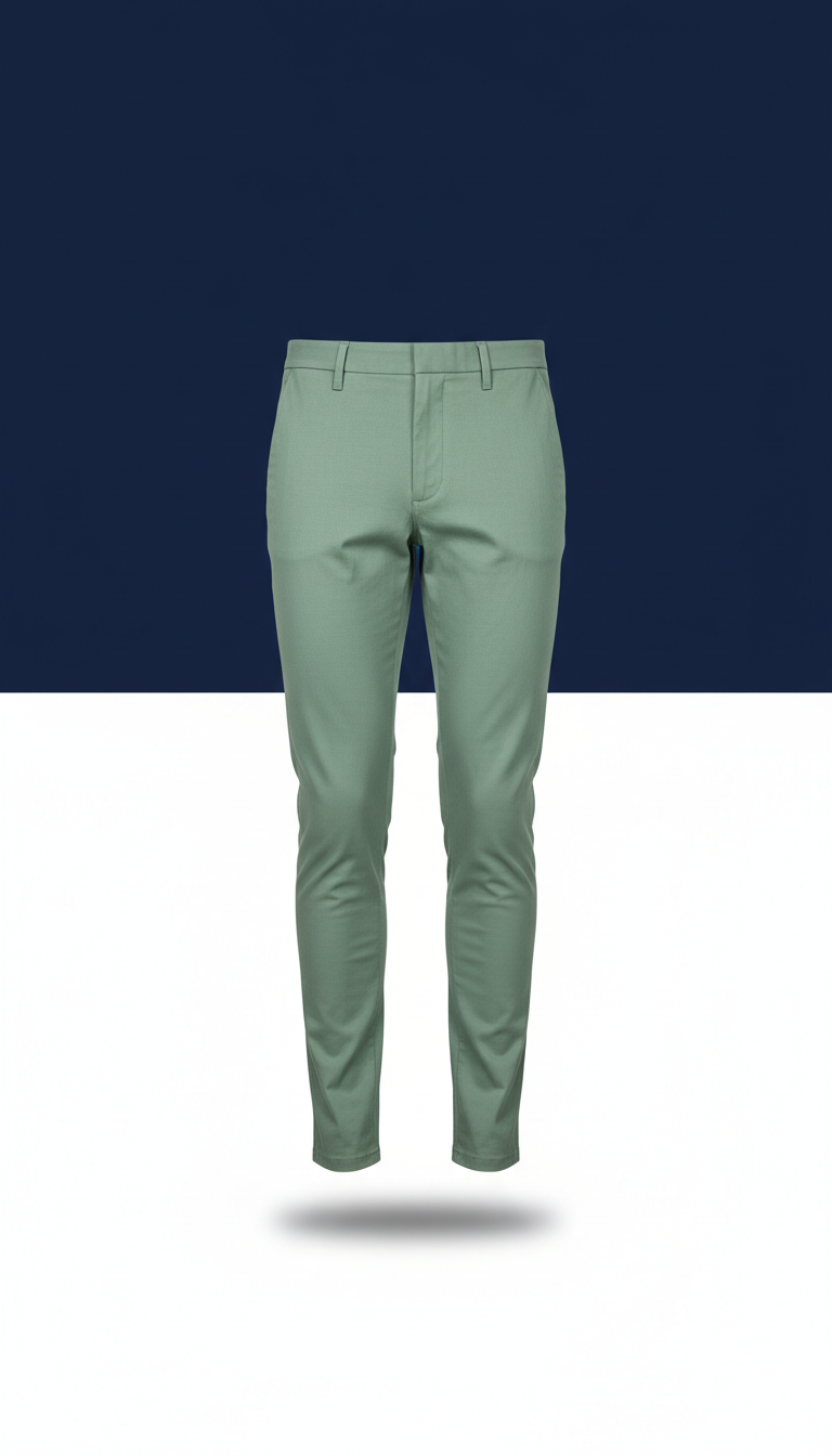 Fresh Sage Slim-Fit Trousers