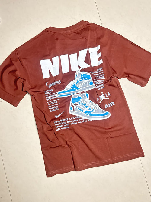 Brown Cotton T‑Shirt